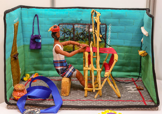 Second Place - Quilt Creations - Patakaara - the weaver by Sowmyalakshmi Raghunathan  